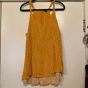 Yellow Polka Dot tank top